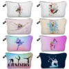 Rhythmic Gymnastics Print Women's Cosmetic Bag Ballet Dancer Girl Makeup Organizer Casual Travel Toiletry Bag School Pencil Case 1