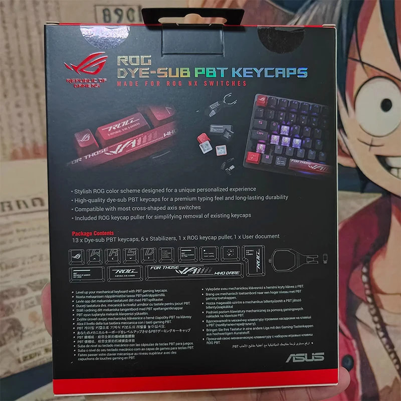 Rog 키캡 PBT 열승화 프린팅, Rog Azoth, Rog Strix Scope II, Rog Strix 2 98 맞춤형 기계식 키보드 액세서리
