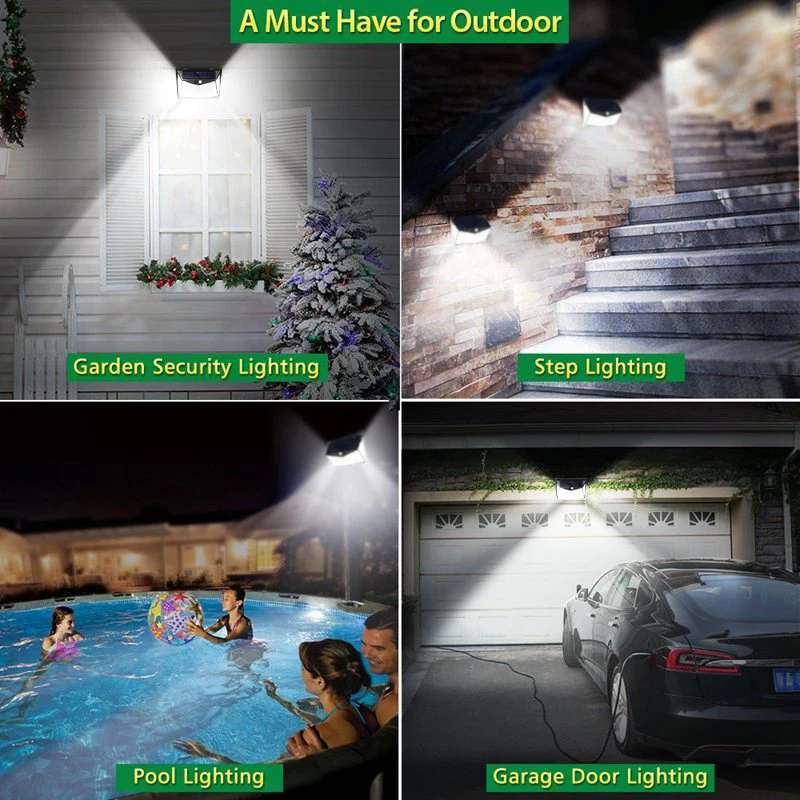 outdoor solar lights for house MPOW 208 LED Solar Light Lamp Garden Street Light Decoration Motion Sensor Outdoor Light Wall Lamps Automatic Adjust Brightness solar camping lights