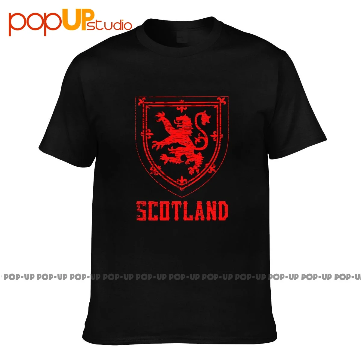 Scozia Coat Of Arms King Of Blinds Red Lion Crown Of Scozia T-Shirt Tee Shirt Daily Hip Hop