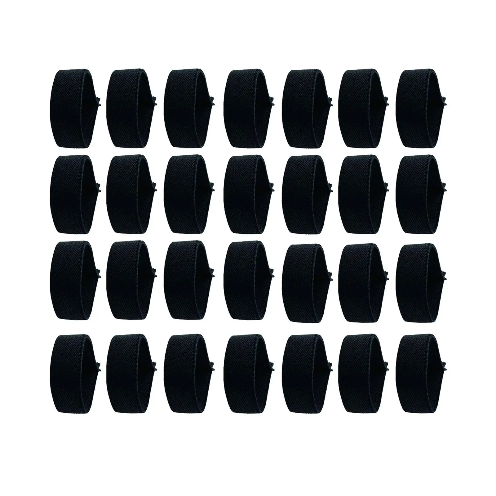 

32Pcs Police Mourning Band Stripe Respectful Symbol Nylon Police Badge Guard Funeral Accessories for Police Badges