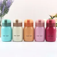 200ml/360ml Cute Candy Mini Thermos Cup Kids Cartoon Hot Water Bottle Stainless Steel Thermal Coffee Mug Vacuum flask insulated 6