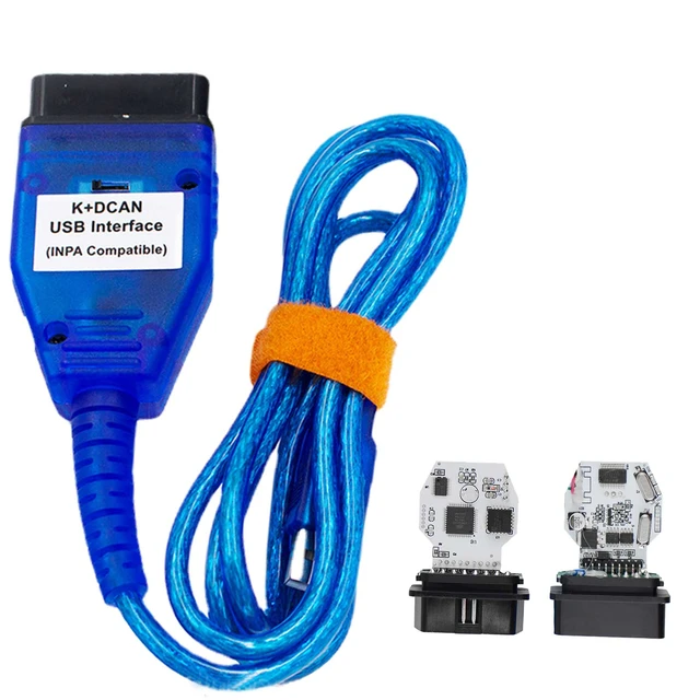 USB Cables OBD II K+DCAN USB Interface Diagnostic Tool with 20 PIN For *BMW  E46 K+CAN K CAN FTDI FT232 Chip OBDII Scanner - AliExpress