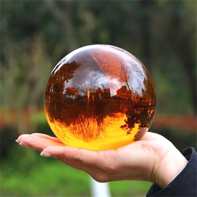 Blue Crystal Ball Feng shui Magic Glass Ball Globe Sphere Figurines  Miniatures Ornaments For Gifts Home Decoration Accessories - AliExpress