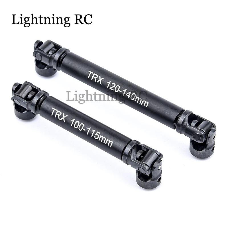 Albero Di Trasmissione Cvd Per Impieghi Gravosi 100-115Mm / 120-140Mm Acciaio Legato Giunto Universale In Acciaio Per Auto 1/10 Rc Trx-4 Trx-4 Trx-6 T