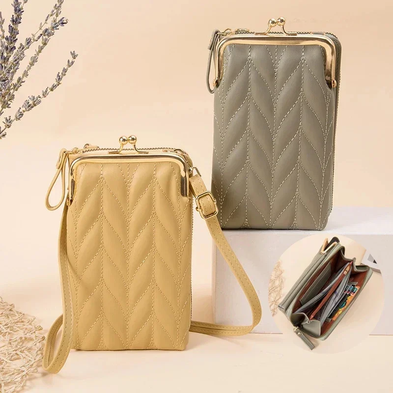 

Fashion Crossbody Bags Phone Bag Women Wallets Mini PU Leather Clutch Bolsas Ladies Purse Handbag Hasp Shoulder Messenger Bag