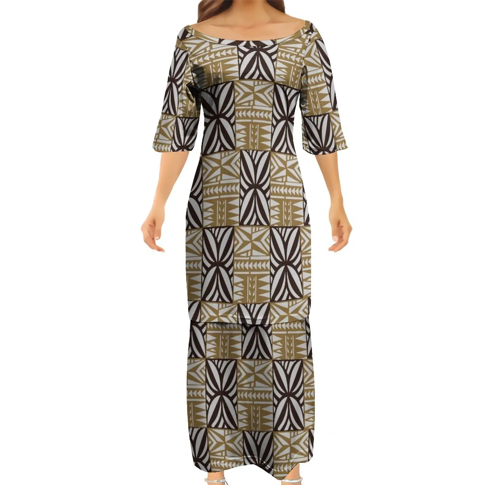 Robe Femme Wallis En Jersey Imprimé Ethnique - Taille 8 - Style Vintage été - Neuf Jamais Porté