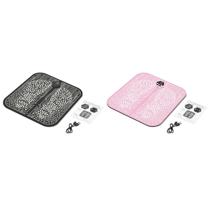 EMS Foot Massager Electric Feet Acupuncture Mat For Plantar Fasciitis Relief Neuropathy Pain Relief Instrument Durable B