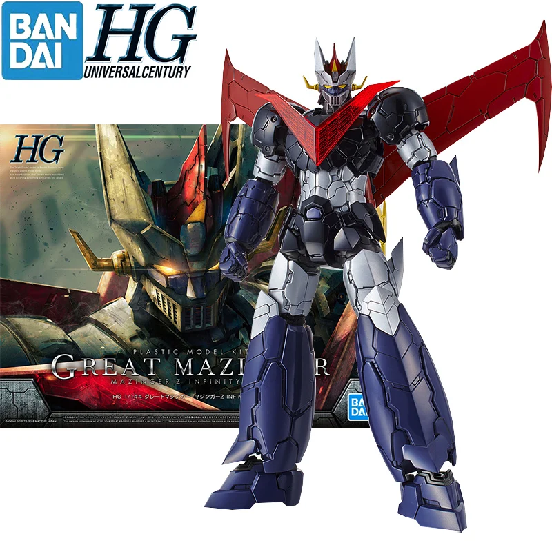 Disponibile Bandai Hg 1/144 Gundam Great Mazinger Mazinger Z Infinity Assembly Model Ver. Anime Action Figures Model Collection Toy