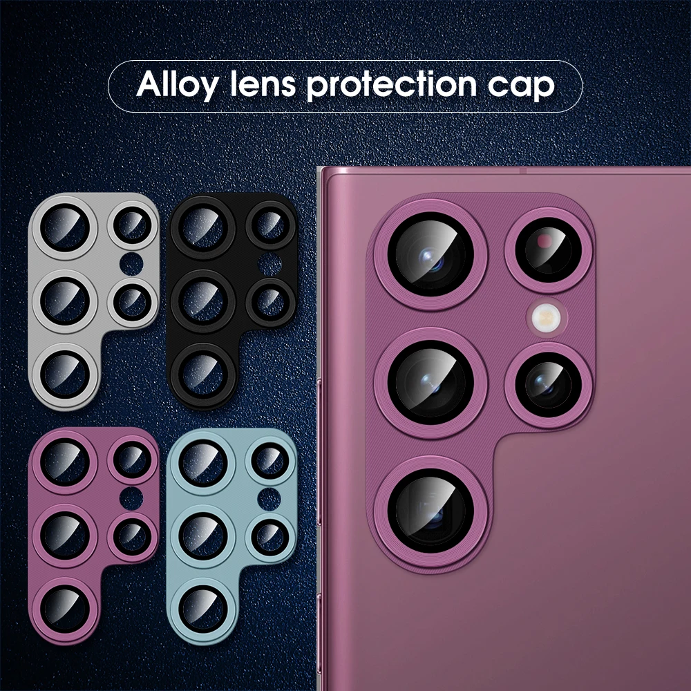 

For Samsung Galaxy S23 S22 Ultra Camera Lens Protector Aluminum Alloy Metal Camera Film S23ultra S23 Plus Case Phone Accessories