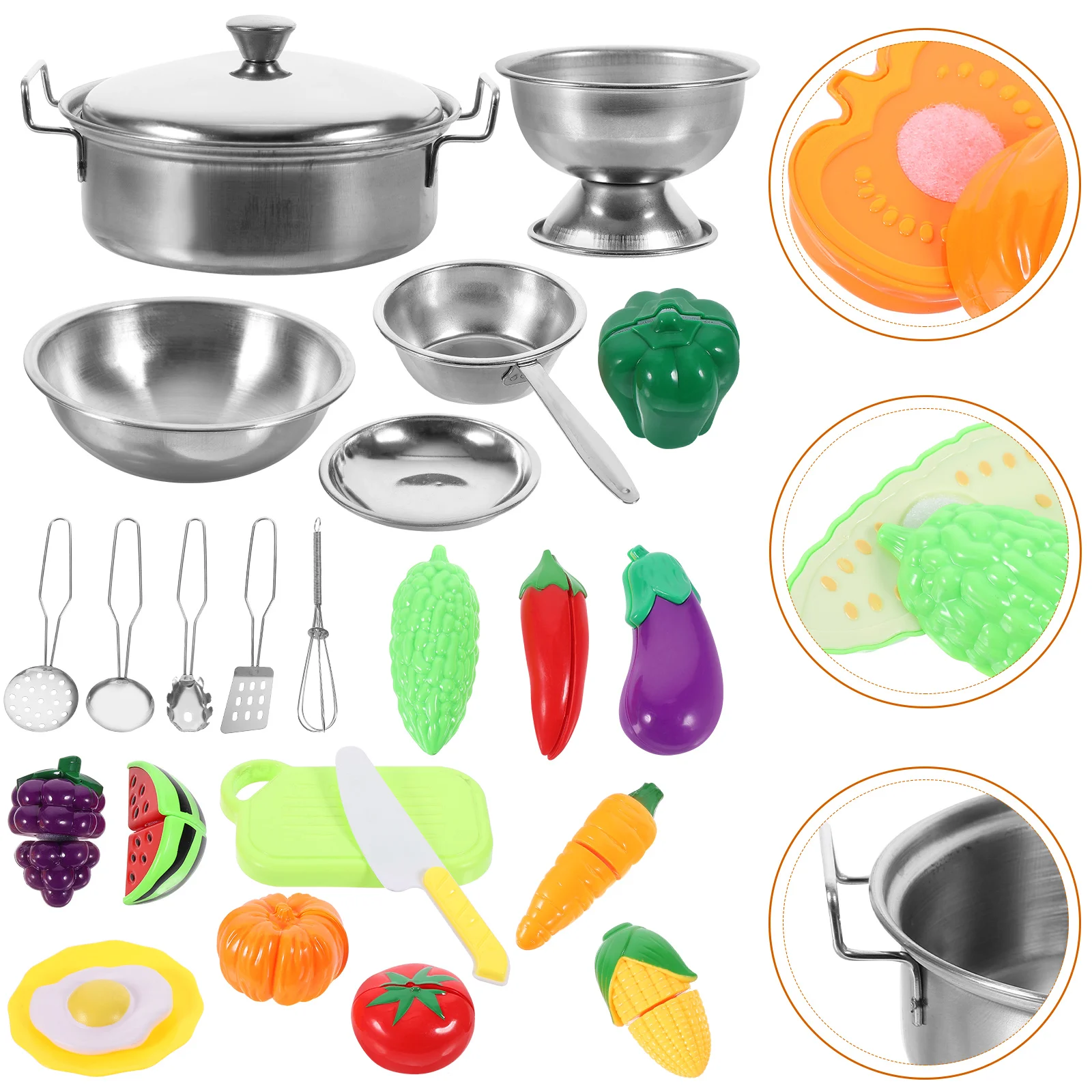 

Игрушка для игрового домика, кухонные игрушки, детская Интерактивная посуда, имитация готовки для девочек, интересная посуда с фруктами, ролевые игрушки