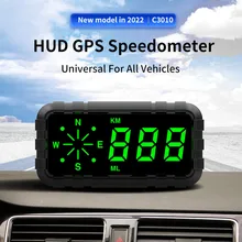 

New C3010 Car HUD Head Up Display 4.2" LED GPS Speedometer Compass Windshield Projector Overspeed Alarm Fatigue Driving Reminder