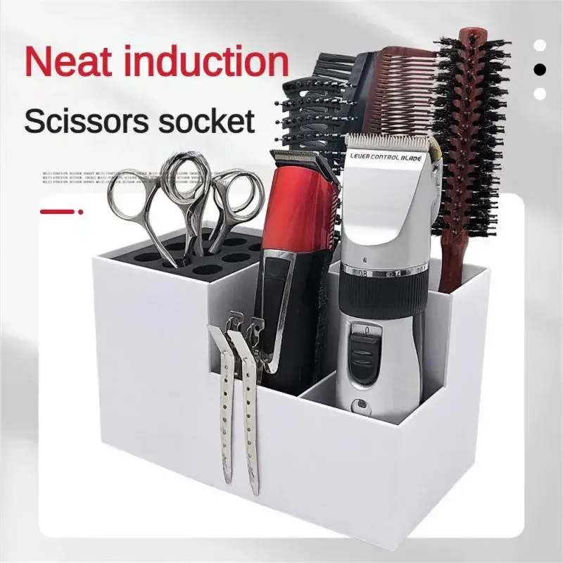 

Barber Tools Holder Multifunctional Anti Slip Detachable Hair Comb Scissors Rack Hairdressing Tools Box Barbershop Accessories