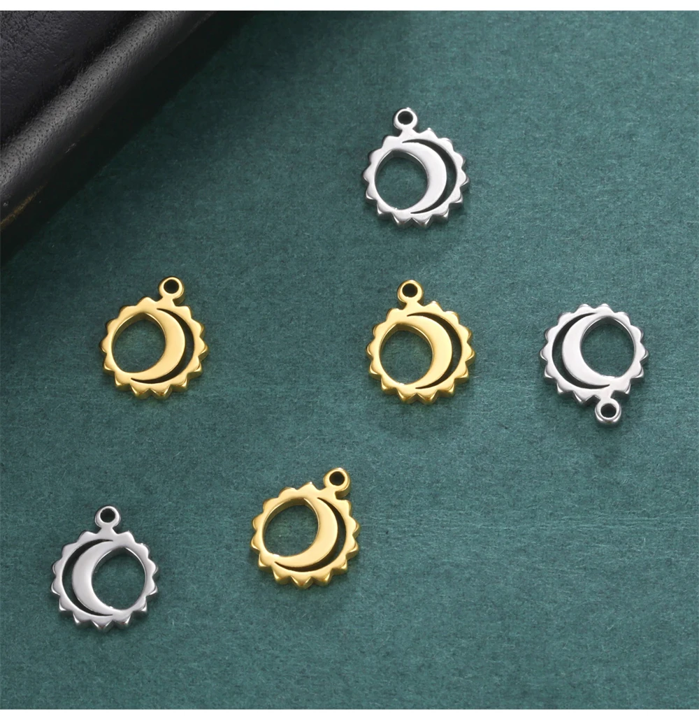 10 teile/los Großhandel Tiny Charms Für Halsketten Armbänder Edelstahl Anhänger Zubehör Für Schmuck Machen Diy Komponente – Detail 8