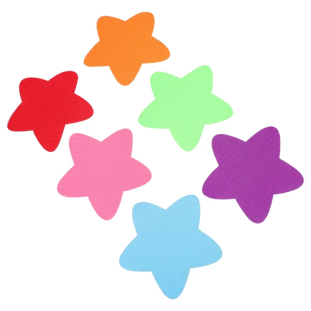 30 Dcs Logo Kör Szőnyeg Csillag Jelölők Padlófoltok Ülő Oktatási Puzzle Nylon Óvodai Pont - Image 2