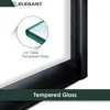 Frameless Shower Doors, 48 in. W X 72 in. H Double Sliding Shower Door 1/4" Clear Glass Doors Bypass Showers 4