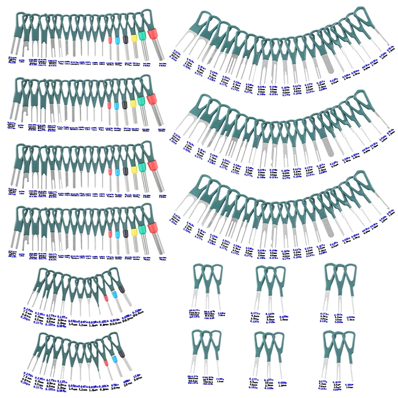 Car Terminal Dismantling Tool Kit Pin Terminal Dismantling Puller Wire Crimping Connector 172 pieces terminal removal kit car terminal extractor car repair tool terminal removal tool car terminal puller electrical connector pin removal kit