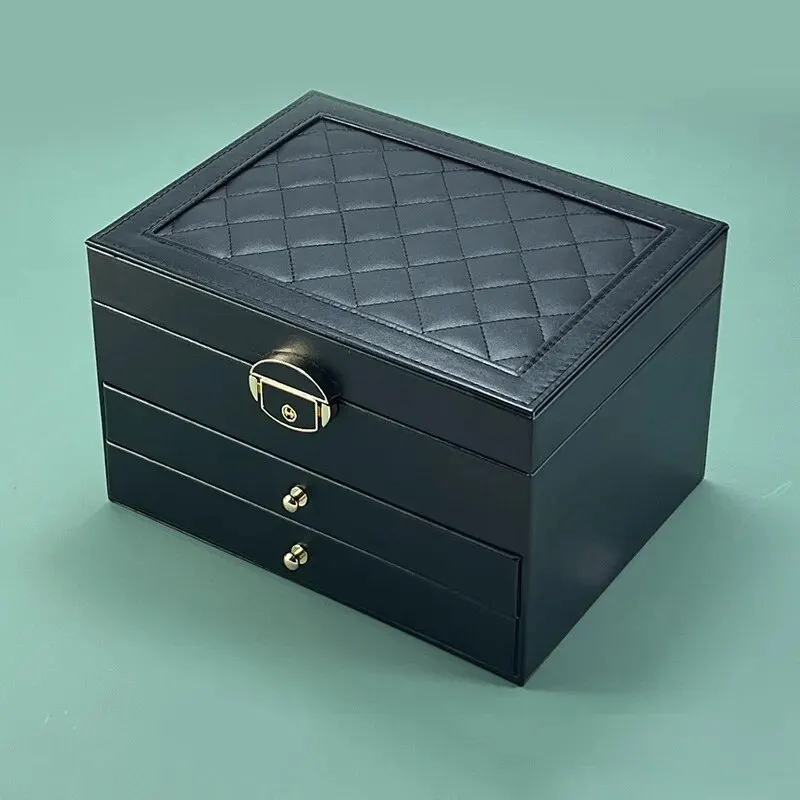 High-End Multi-Layer Drawer Jewelry Box with Large Capacity 5