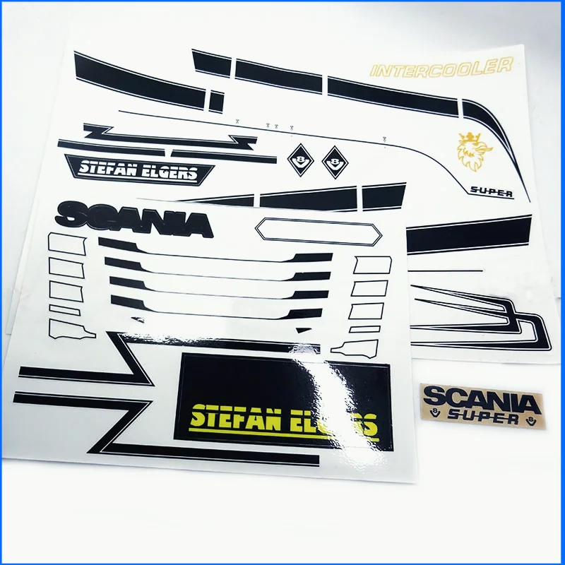 

Самоклеящиеся наклейки с рисунком «Два в одном» D1307 для трактора 1/14 Tamiya модель scania770S 6x4 8x4