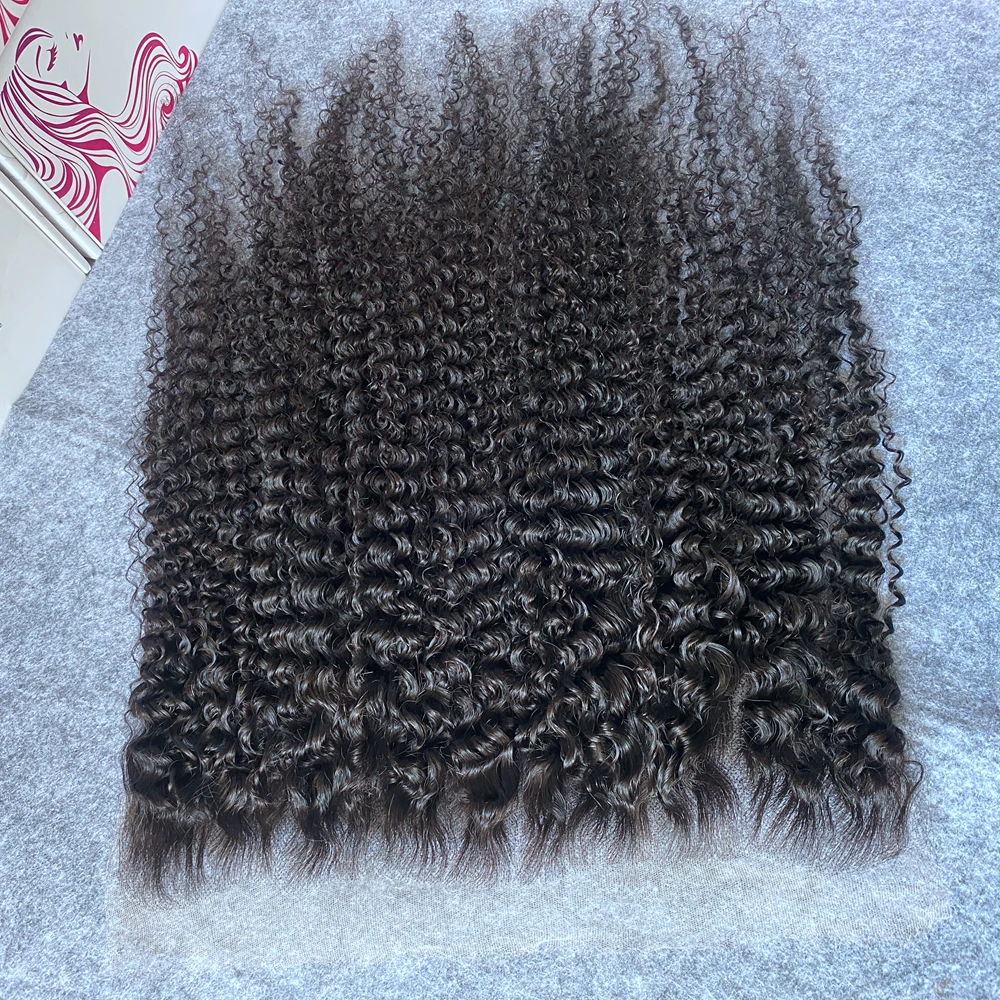 Afro Kinky Curly Ultra Fitted HD Lace Closure 4x4 5x5 13x6 HD Lace Frontal Human Hair Invisible Melt Skin For Women