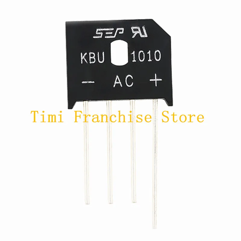 20PCS KBU606 KBU608 KBU610 KBU806 KBU808 KBU810 KBU1010 KBU1510 KBU2510 8A 10A 600V 800V 1000V diode bridge rectifier DIP-4Pin