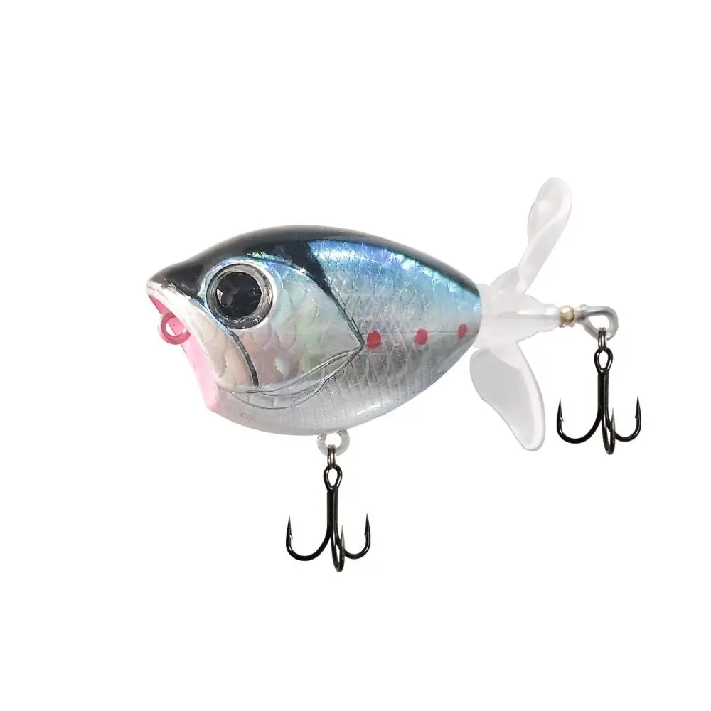 1pc Oberfläche Köder Propeller Warbler Hardbait Bass gefälschte Köder Popper Top water Angeln Köder Köder harte Plopper rotierende Schwanz Angeln – Detail 11