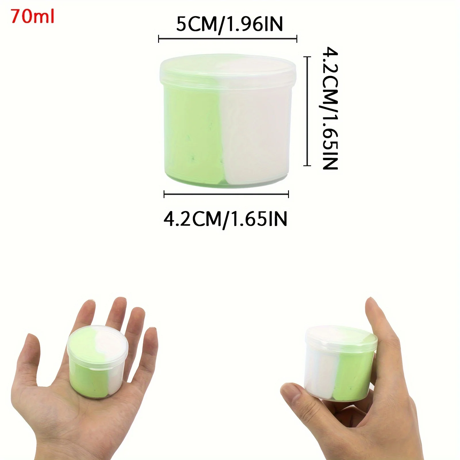 2.37oz Fluffy Two-Tone Butter Slime Set Super Soft Stretchy And DIY Non-sticky Cake Scented Toys Clay Party Favors Birthday Gift