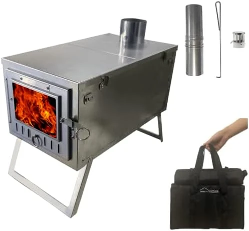 OUTDOOR S6/SSG Ultralight Hot Tent Stove Foldable 304 Stainless  Steel,Portable Mini Wood Burning Stove Camping with 7.2ft Chimne -  AliExpress