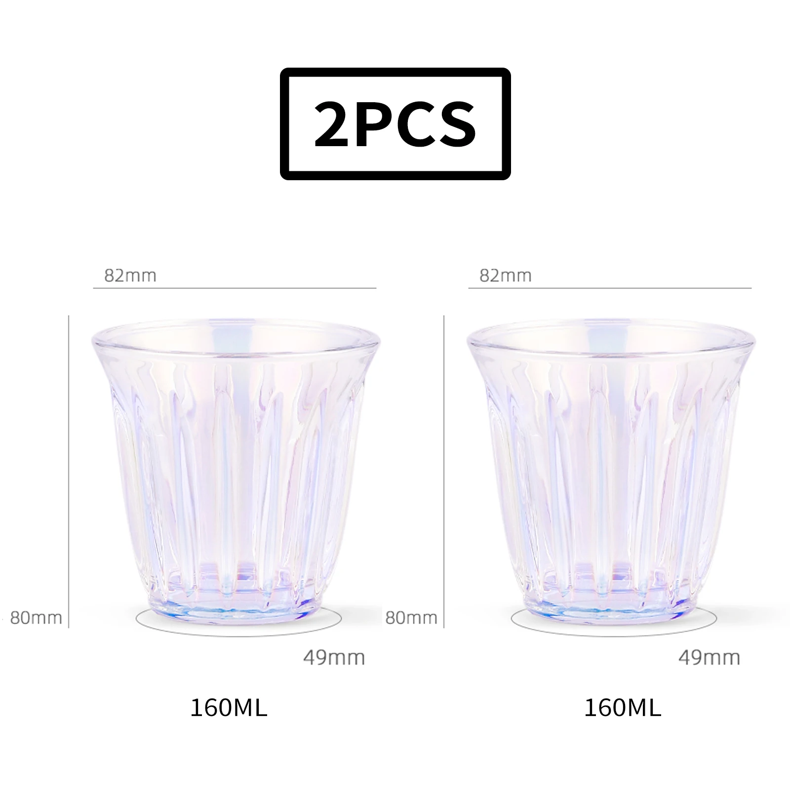 2pcs Colorful | 160ml