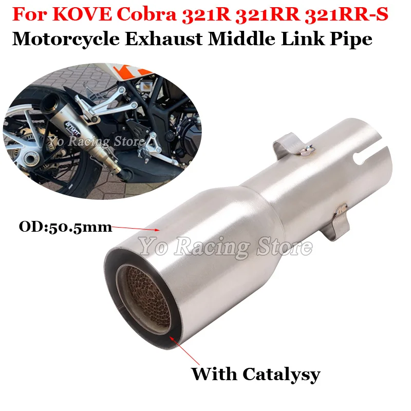 

Выхлопная труба для мотоцикла KOVE Cobra 321R 321RR 321RR-S, 51 мм