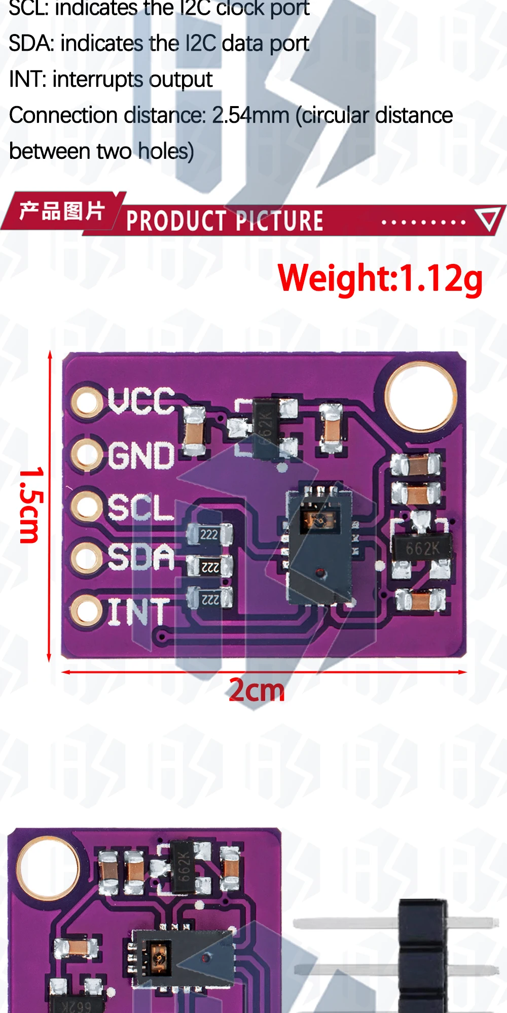 1~10PCS Berührungslose Erkennung von Nähe, Gesten und Körperhaltung RGB-Sensor APDS-9930 APDS-9960 – Detail 4