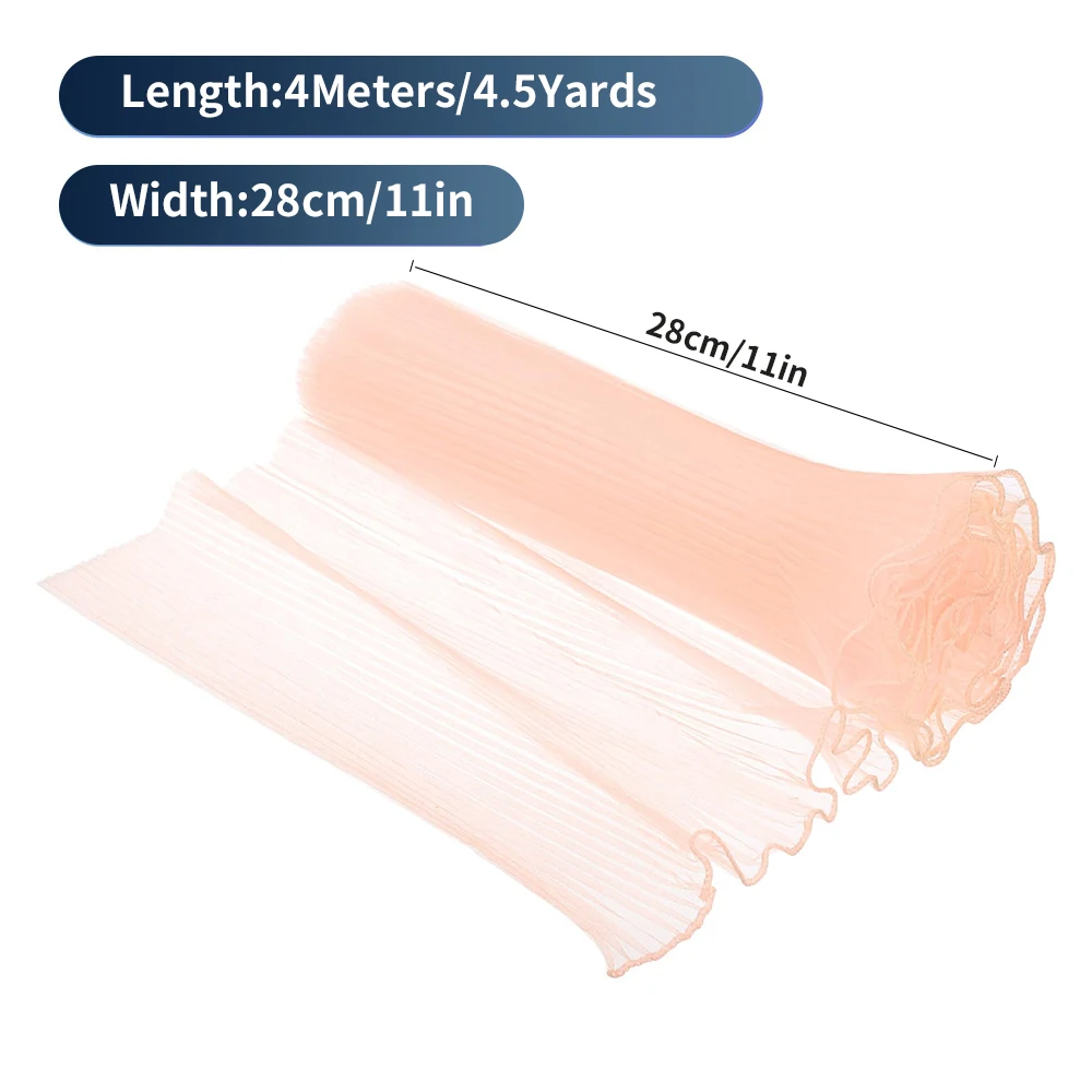 Pearl Edge Flower Wrapping Paper - Champagne Color Bouquet Packaging With Ribbon For Gifts