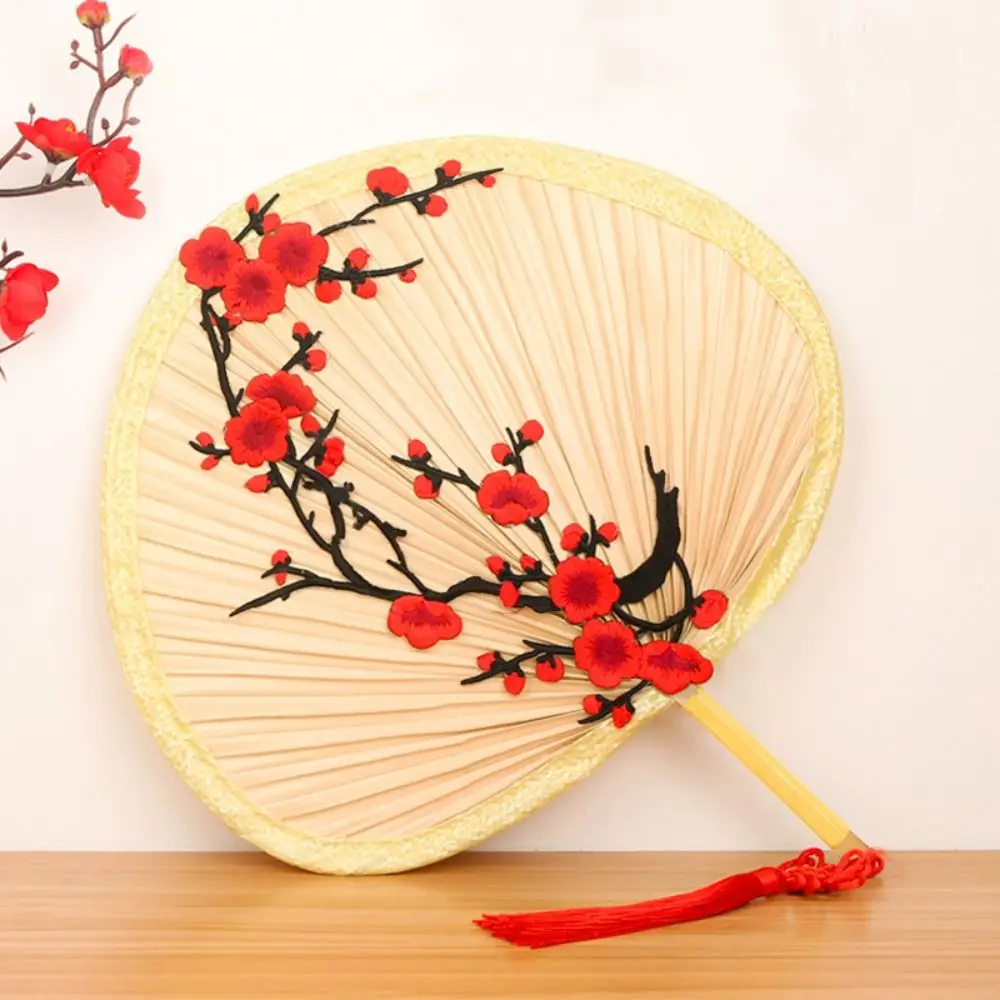 Portable Lightweight Handmade Hand Fan Manual Natural Palm-Leaf Fan Decoration Summer Cooling Accessories