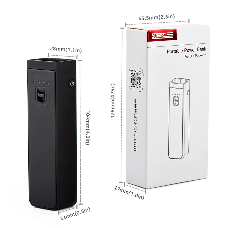 Osmo Pocket 2ポータブルバッテリー充電器,3200mAh,ポータブル