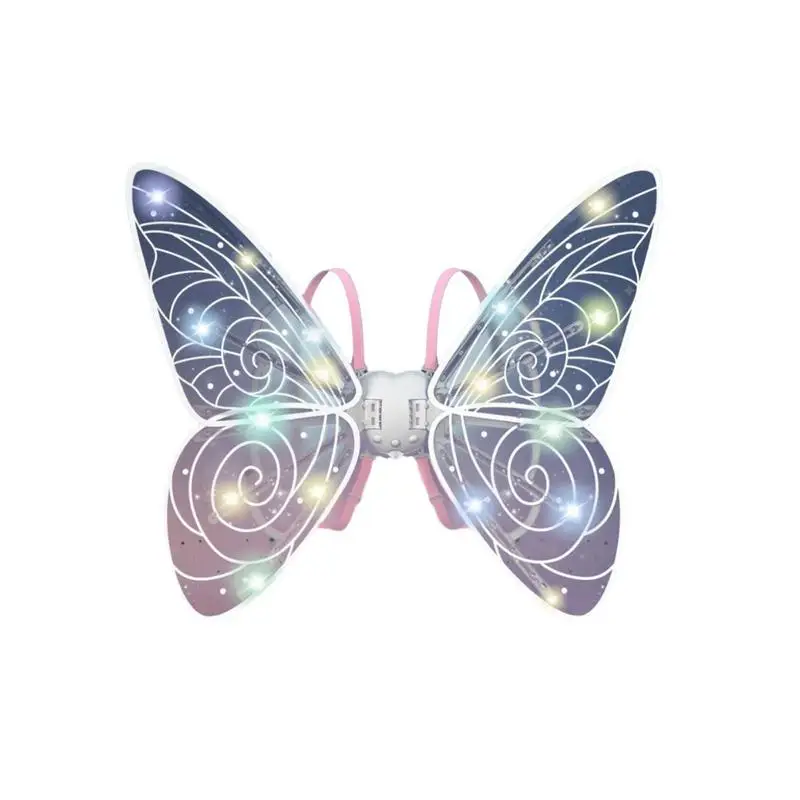 

Butterfly Fairy Wings LED Sparkling Princess Wings For Kids With Music Player Halloween Costume For Dress Up Party Halloween