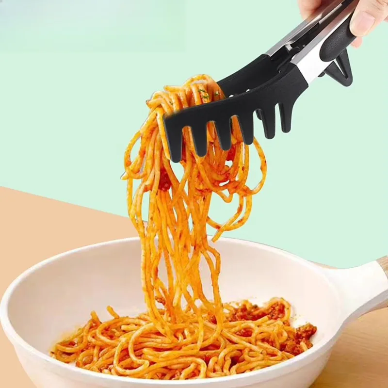 Stainless Steel Pliers with Anti Slip Handle, Heat-resistant and Easy To Store, Multifunctional Food, Portable and Convenient