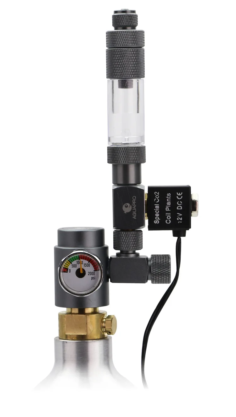 AQUAPRO CO2 Magnetventil 12V Druckregler Wasserpflanze Messgerät Schalter Aquarium Zubehör Aquarien Zylinderausrüstung – Detail 6