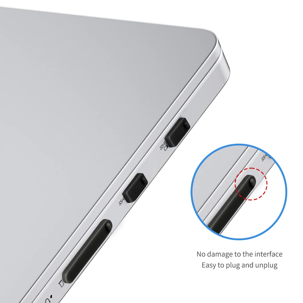 Silicone Dustproof and Waterproof USB-C & HDMI Dust Protector