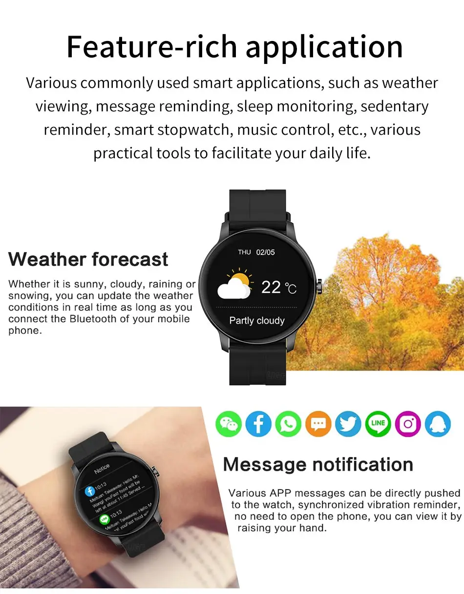 LIGE Smart Watch Men Bluetooth Call Bracelet Blood Pressure Monitor Clock Fitness Tracker Sports Watches Men's Smartwatch Women