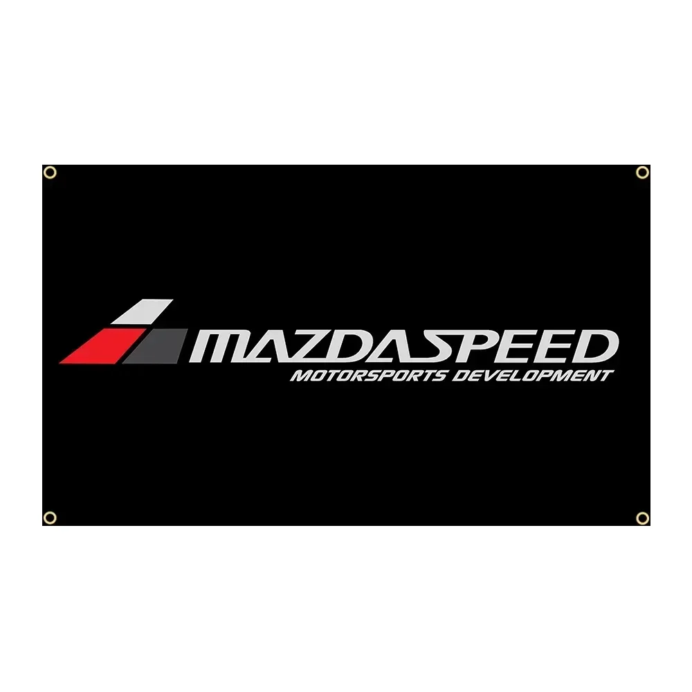 

Q 90x150cm Mazda Speed Racing Car Flag Polyester Printed Garage Or Outdoor Banner-Ft Flag Decor,flag Decoration Banner Flag Bann