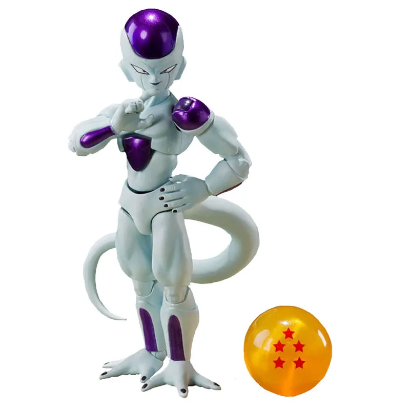 

Bandai S.H.Figuarts Dragon Ball Z Frieza Fourth Form with The 4-Star DragonBall SHF Anime Figure Model