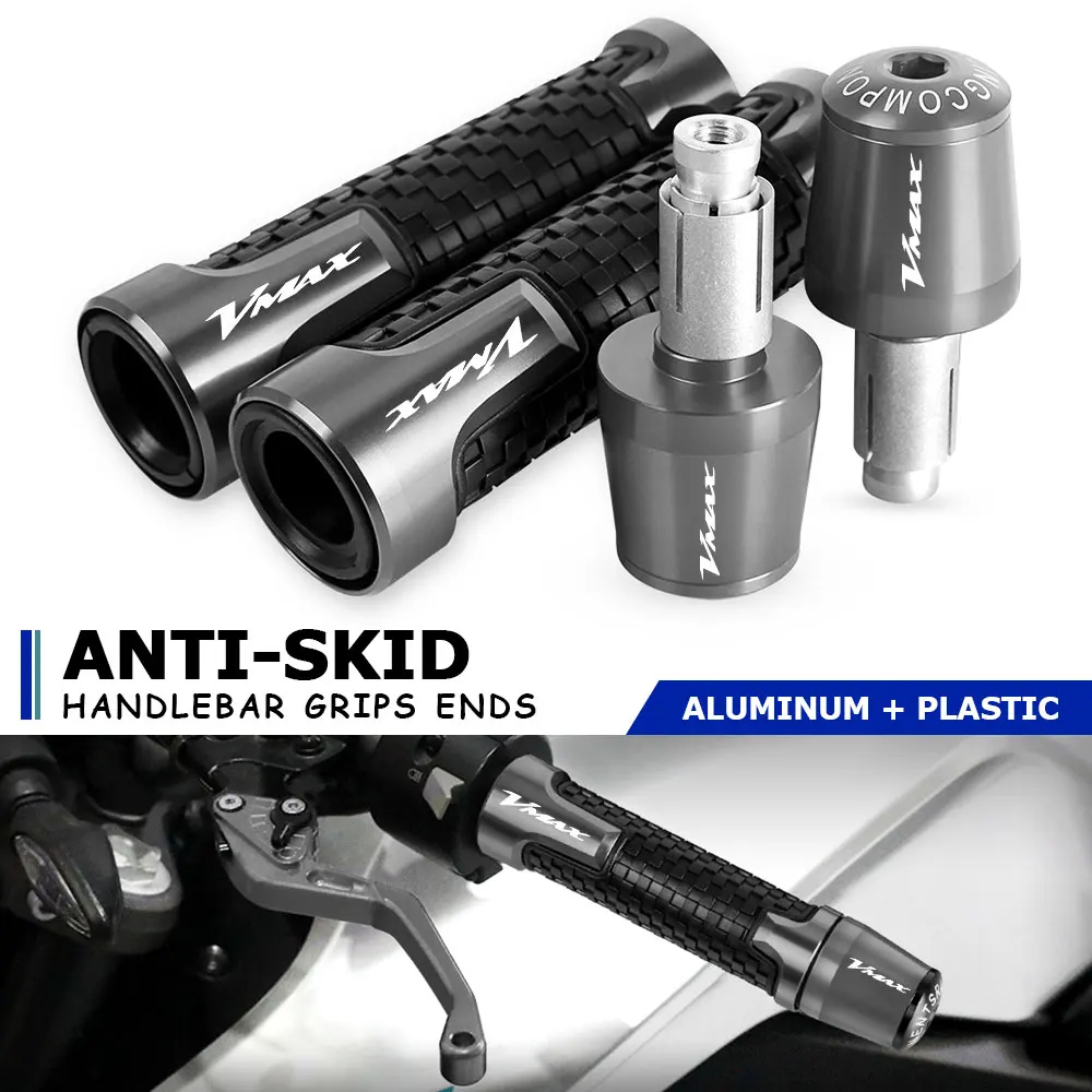 

For YAMAHA YZF VMAX 2012 2013 2014 2015-2021 2022 Motorcycle Accessories 7/8" 22MM Handlebar Hand Grips Handle Bar End Cap plug