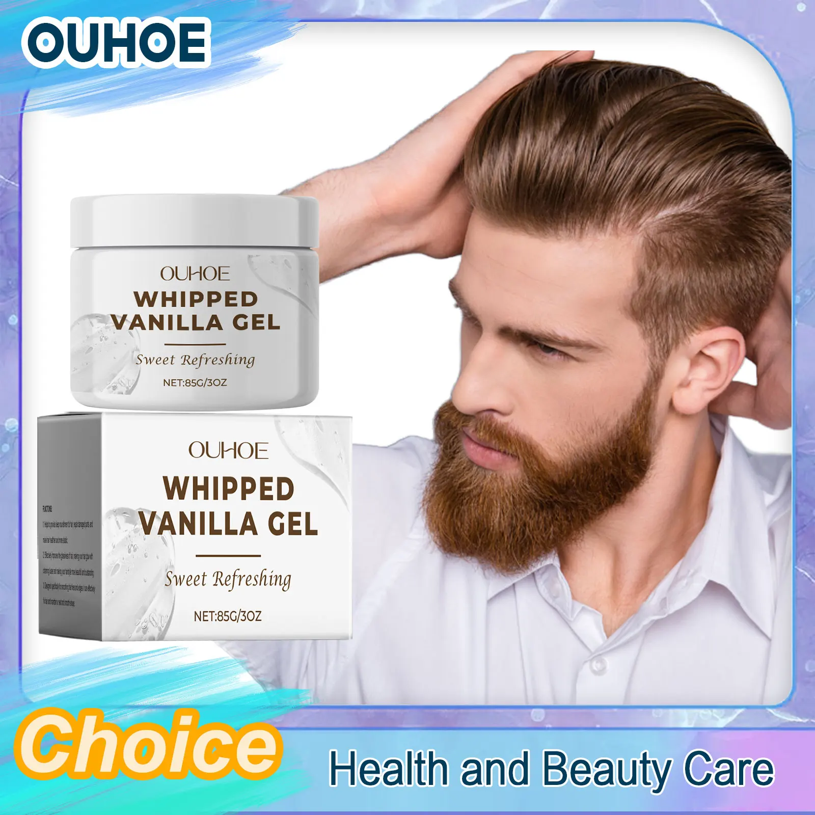 Hair Wax Gel for Men Women Long-Last Fluffy Fixed Frizz Hair Styling Paste Artifact Finalize Salon Broken Finishing Cream