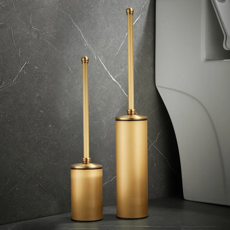 Antique Copper Toilet Bowl Brush and Holder Covered Bathroom Toilet Brush Standing Cleaning Tools Brushes bathroom accessories,toilet brush set,toilet brush holder