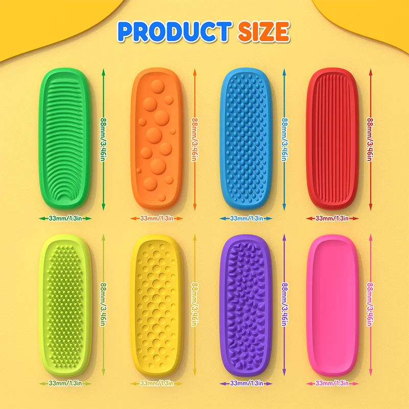 Silicone Sensory Strip Fidget Toys Kids Autism Decompression Calming Fidgeting Toy Adults Stress Desk Anxiety Relief Sensory Toy sensory fidget toy,anti stress toy,fidget toy,finger sensory toy