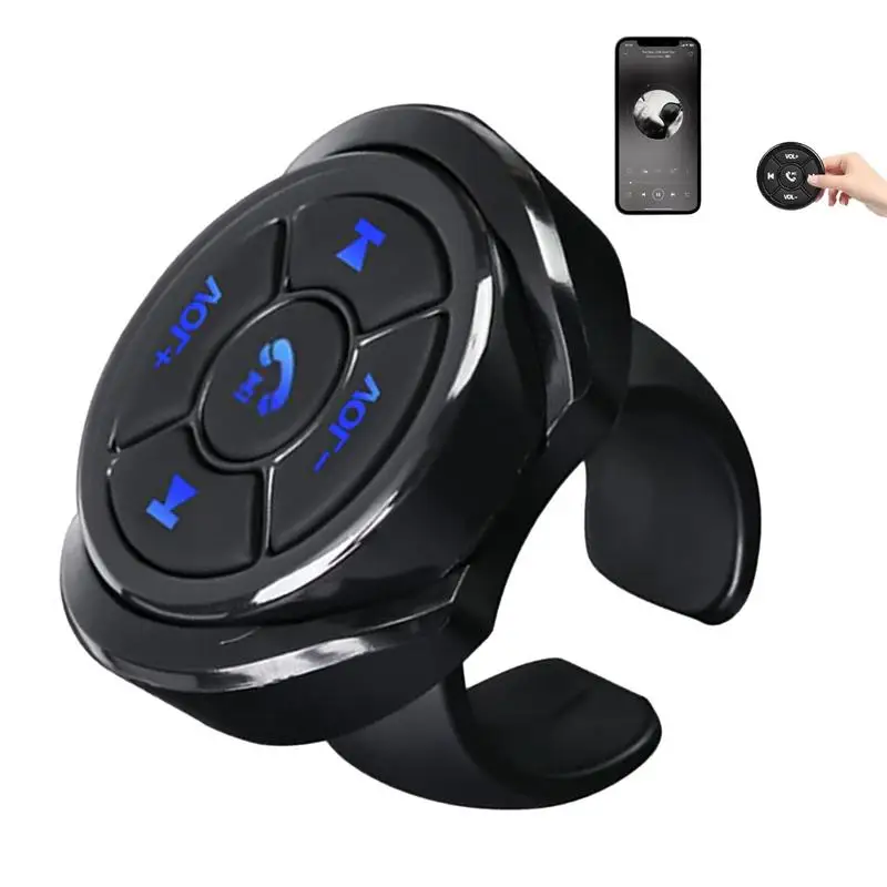 

Remote Button Car Steering Wheel Modernized Control Wireless Media Bluetoothh Button Remote Controller Car Motorcycle Music Play