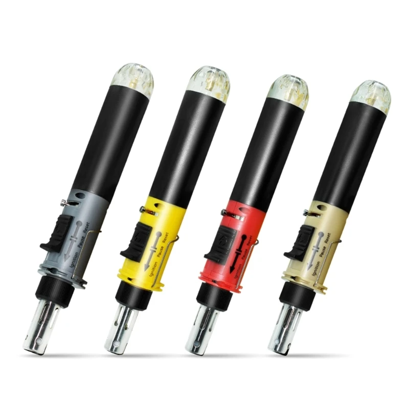 

E5BE 12 in 1 Welding Accessories Gas Soldering Iron Torch Heat Welder Tool Pen-shaped Gas Welding Tool Kit