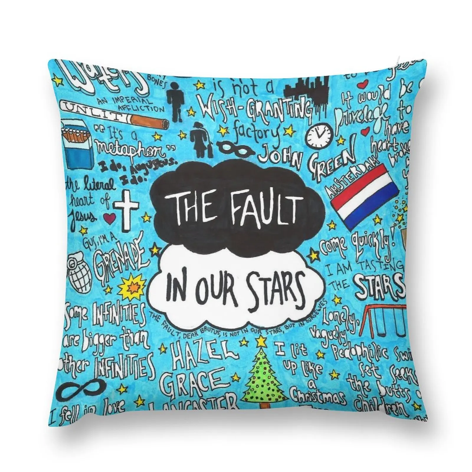 

The Fault in Our Stars Collage Throw Pillow Luxury Pillow Case Pillow Cases Decorative Bed pillowcases Throw Pillow