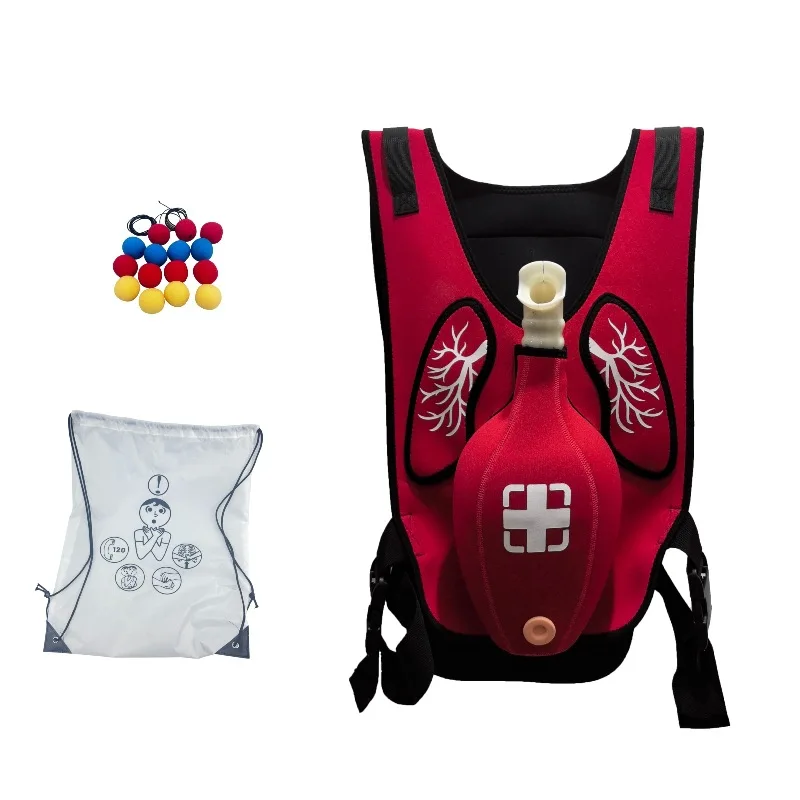 First Aid Training Heimlich Vest Choking Trainer Model with Tracheal Blockage Wearable Adult Child Infarction Teaching