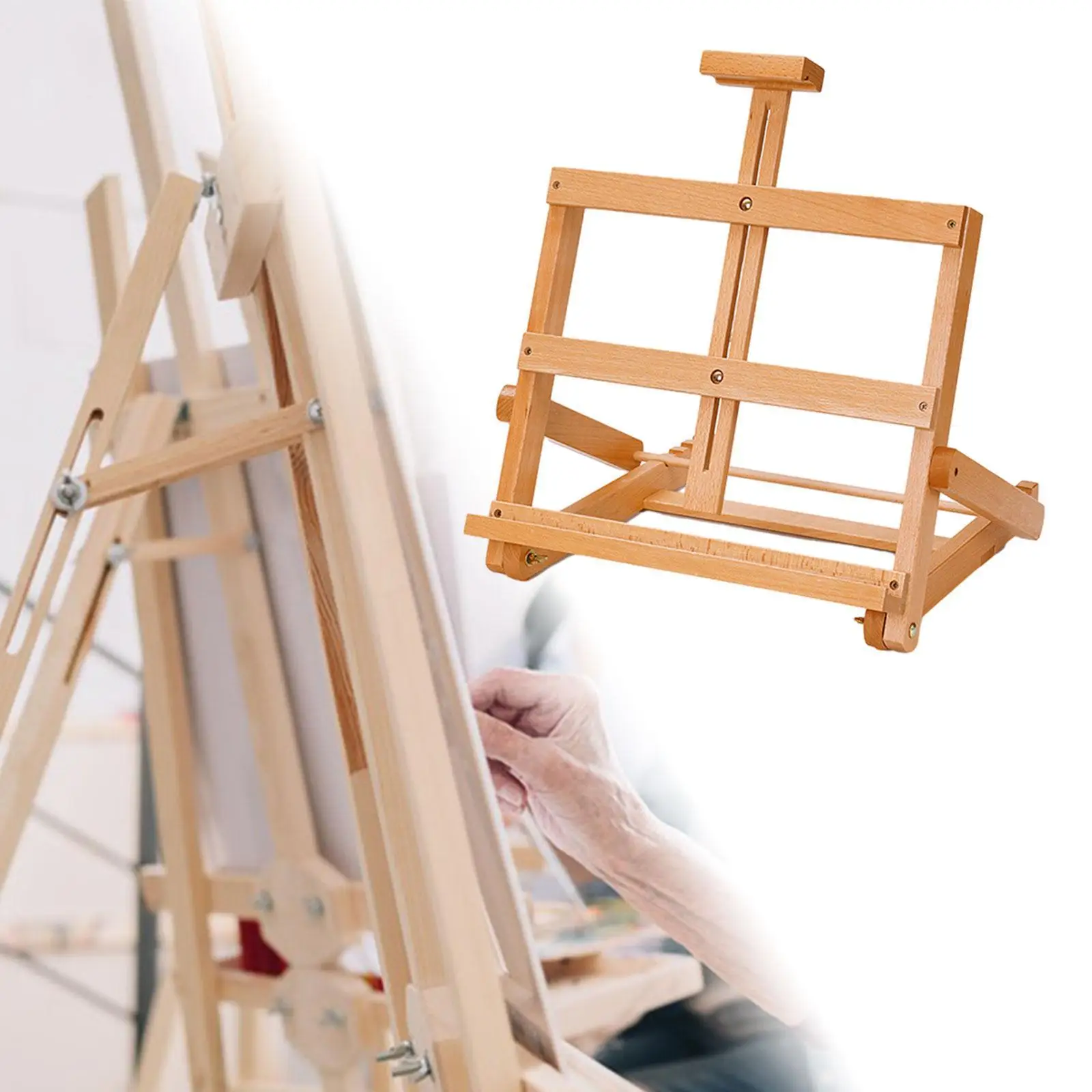 Tabletop Easel Stand Portable Folding Space Saving Drawing Board Painting Easel for Painters Adults Children Beginners Sketching